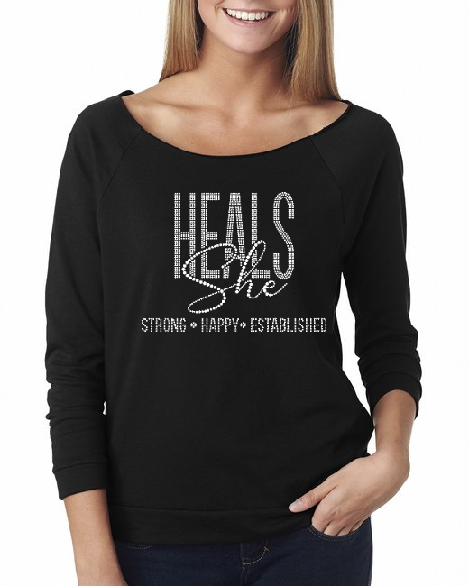 She•Heals Beautiful Bling Raglan